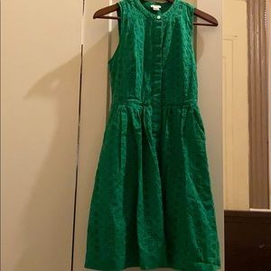 Green Eyelet Dress